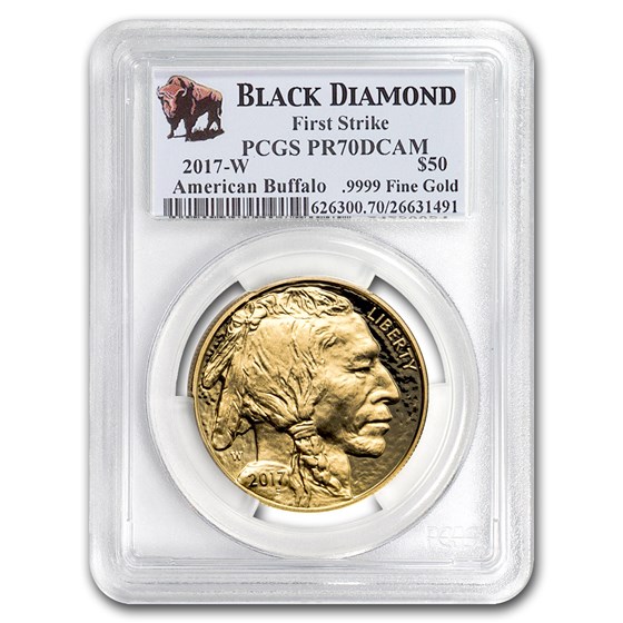 2017-W 1 oz Proof Gold Buffalo PR-70 PCGS (FS, Black Diamond) 2017-W 1 oz Proof Gold Buffalo PR-70 PCGS (FS, Black Diamond)